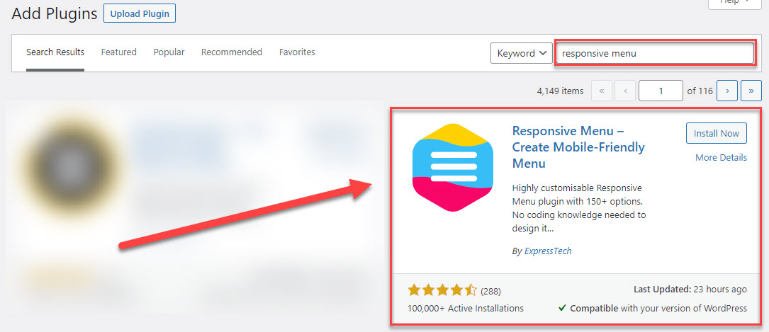 Adding a Menu with Responsive Menu Plugin - Downloading Responsive Menu