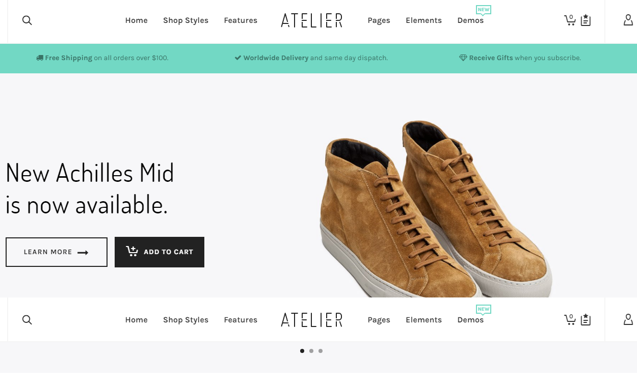 Atelier - Best Premium WordPress eCommerce/WooCommerce/Online Store Themes